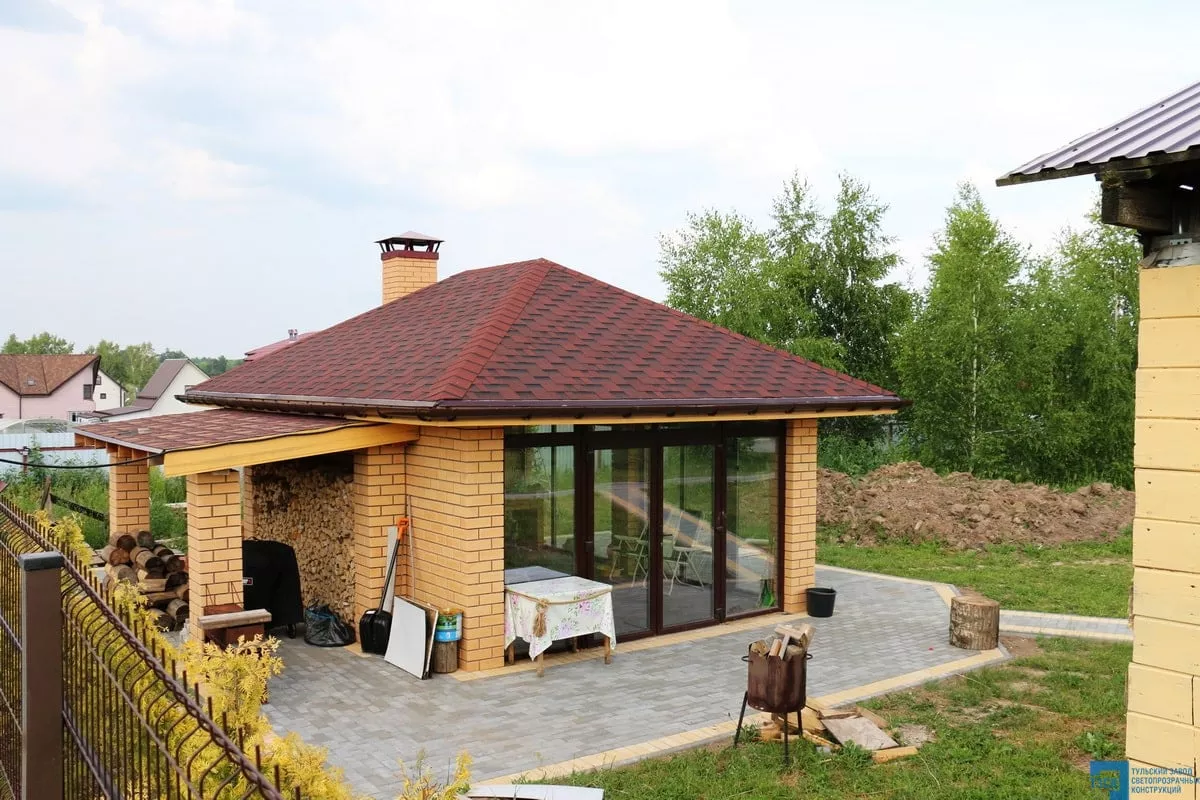 Остекление беседки, Веневский район