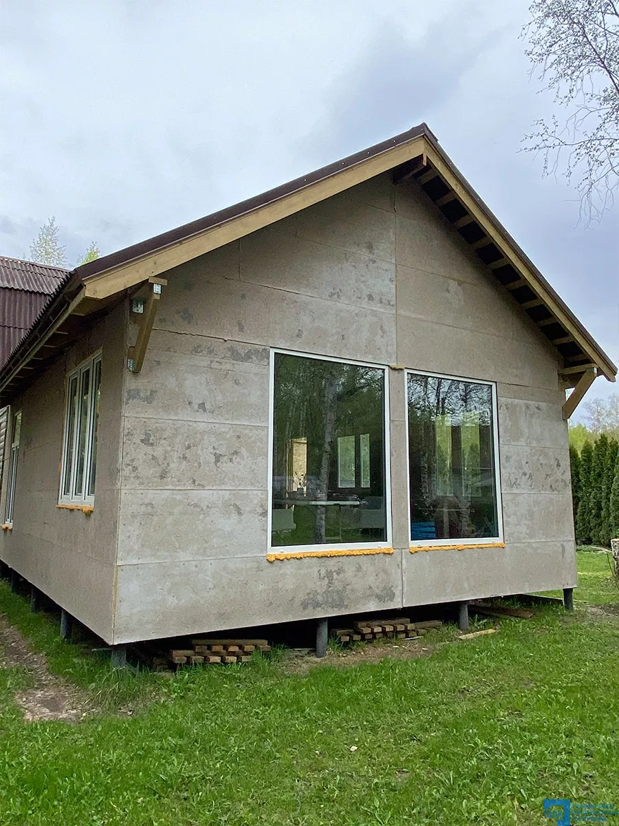 Установка больших ПВХ окон в доме (Заокский район)