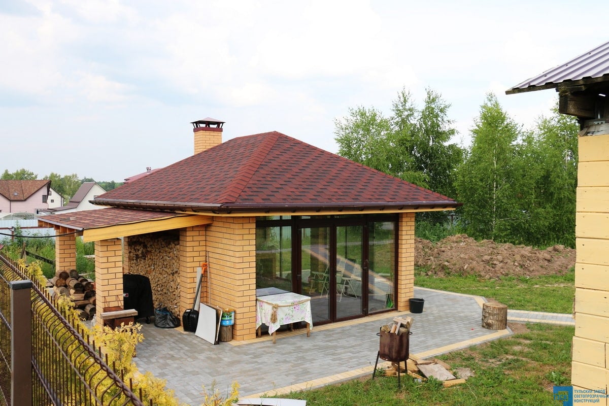 Остекление беседки, Веневский район